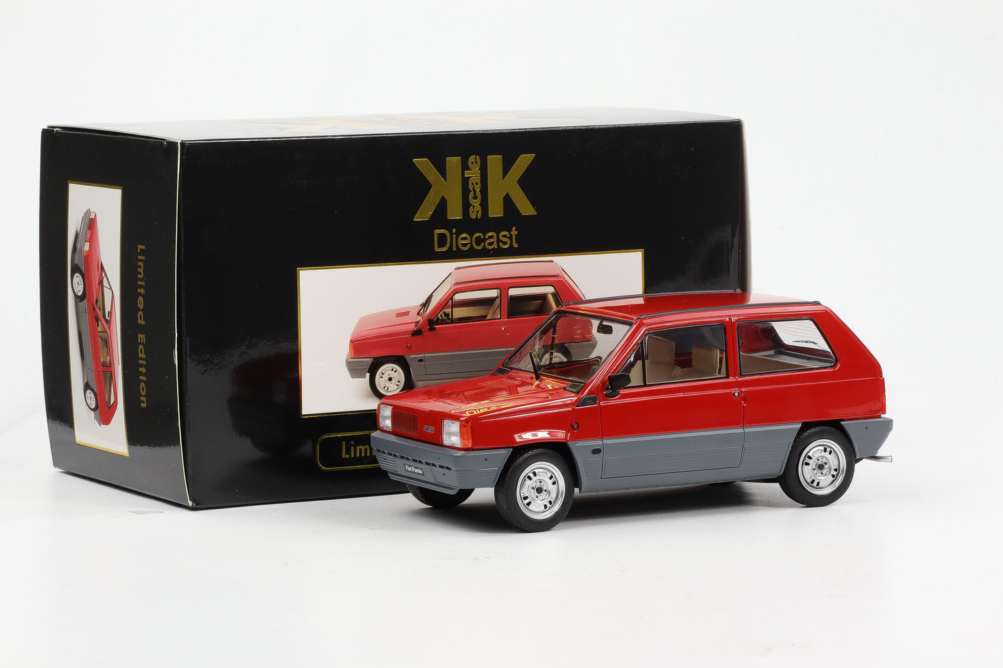 1:18 KK-Scale Fiat Panda 30 1980 rot die tolle Kiste Modellauto 180521