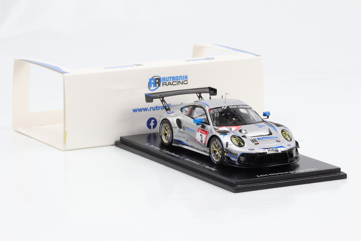 1:43 Spark Porsche 911 GT3 R Rutronik Racing #3 24h Nürburgring 2021