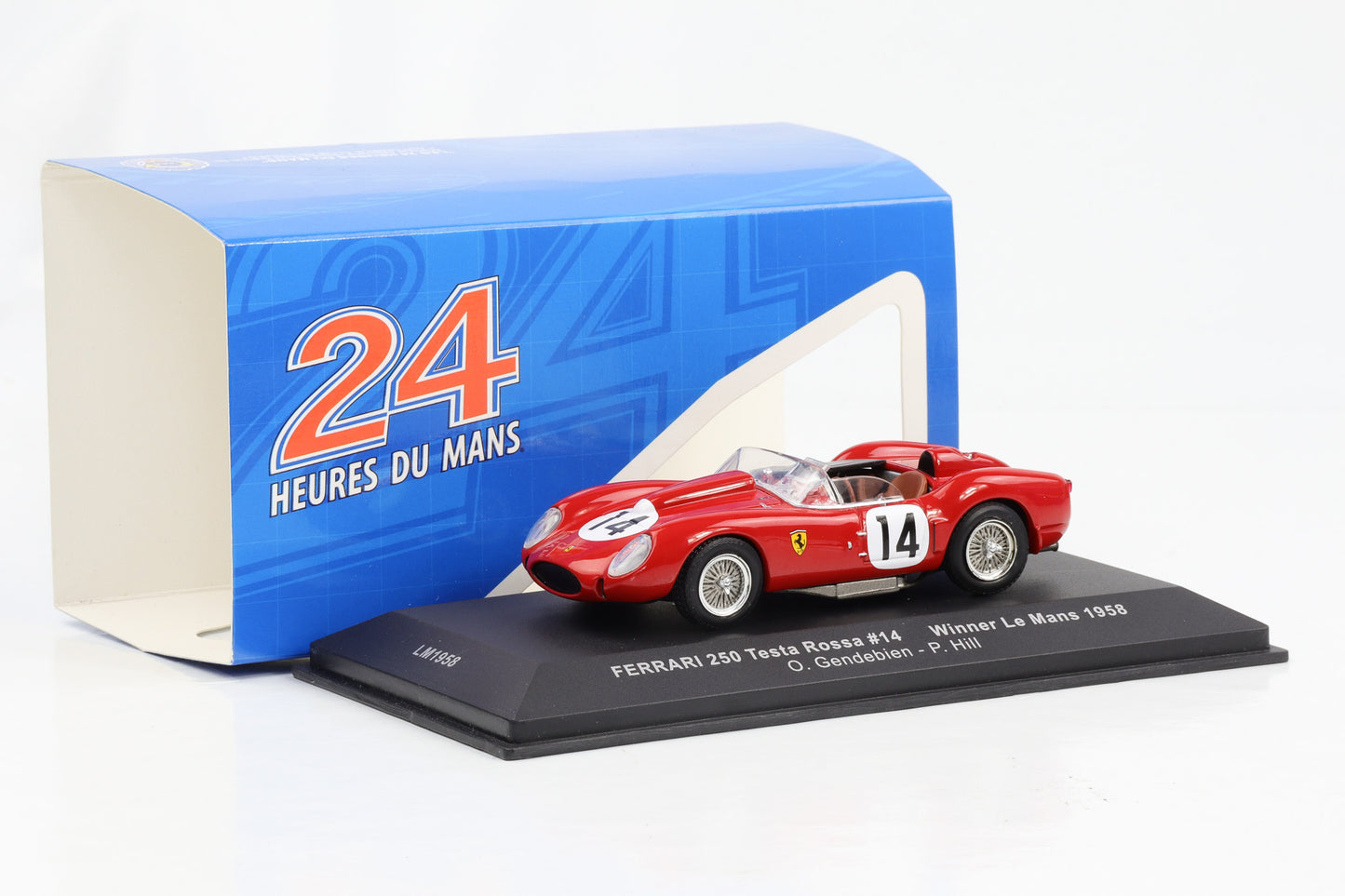 1:43 Ferrari 250 Testa Rossa #14 Winner 24h Le Mans 1958 O. Gendebien, P. Hill IXO