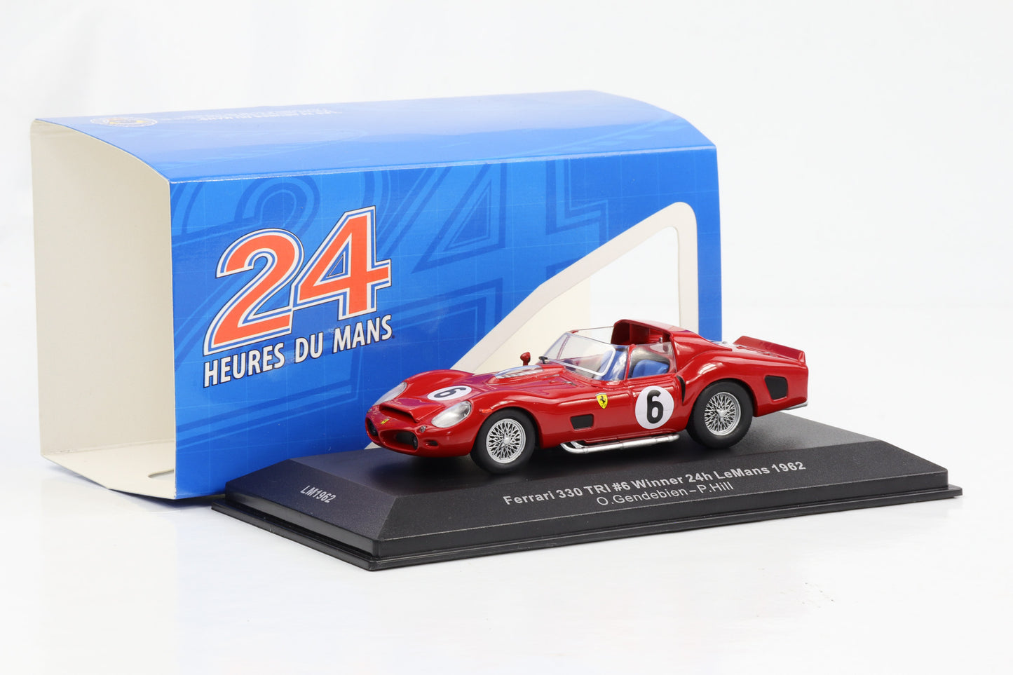 1:43 Ferrari 330 TRI #6 Winner 24h Le Mans 1962 O. Gendebien, P. Hill IXO