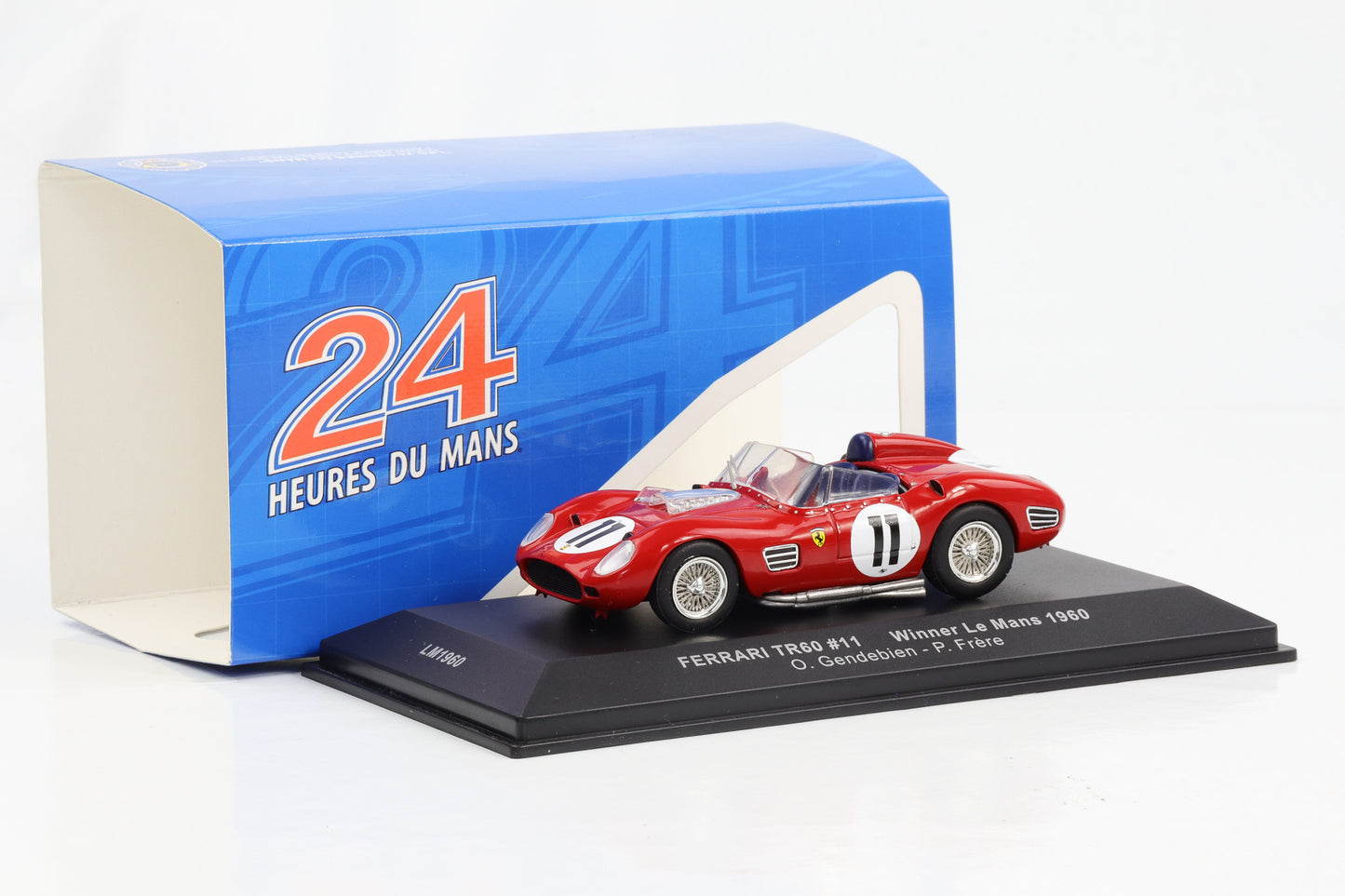 1:43 Ferrari TR60 #11 Winner 24h Le Mans 1960 O. Gendebien, P. Frere IXO
