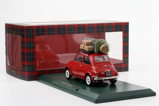 1:18 Norev Fiat 500 L 1968 red Christmas Edition Weihnachten diecast