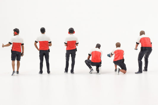 1:18 American Diorama Figur Race Crew Pit Stop Audi Figuren Set ohne Fahrzeug