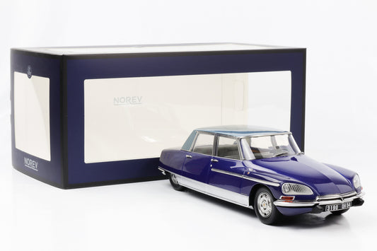 1:18 Citroen DS 21 Lorraine 1969 dunkel- und hellblau Norev 181755 1/300 pcs