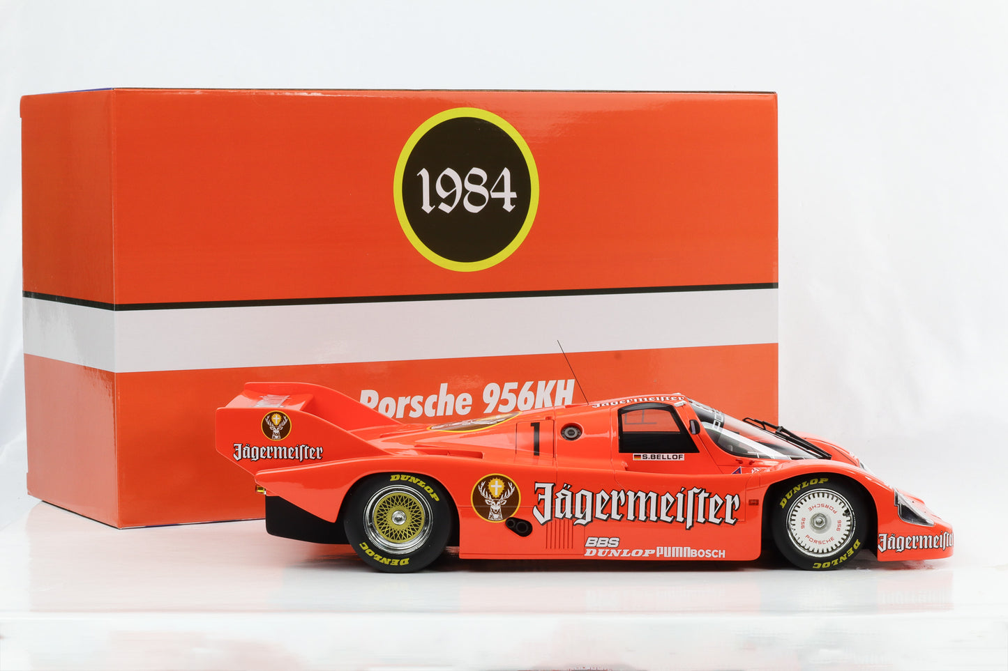 1:12 Porsche 956K Brun #1 Jägermeister Norisring Stefan Bellof Werk83 Resin