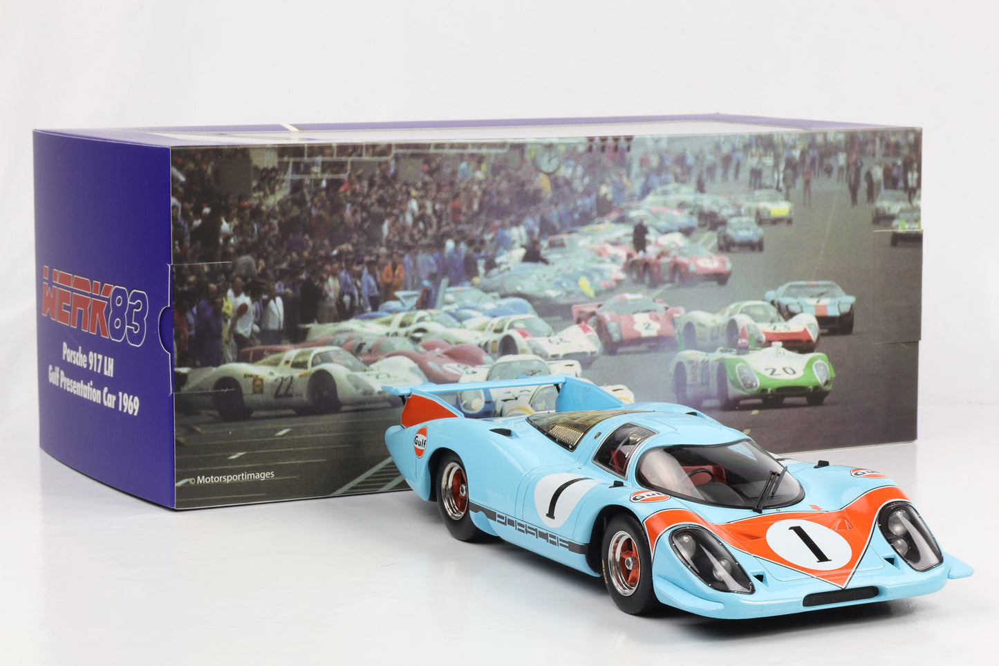 1:18 Porsche 917 LH Gulf #1 Presse Version 1969 WERK83 diecast