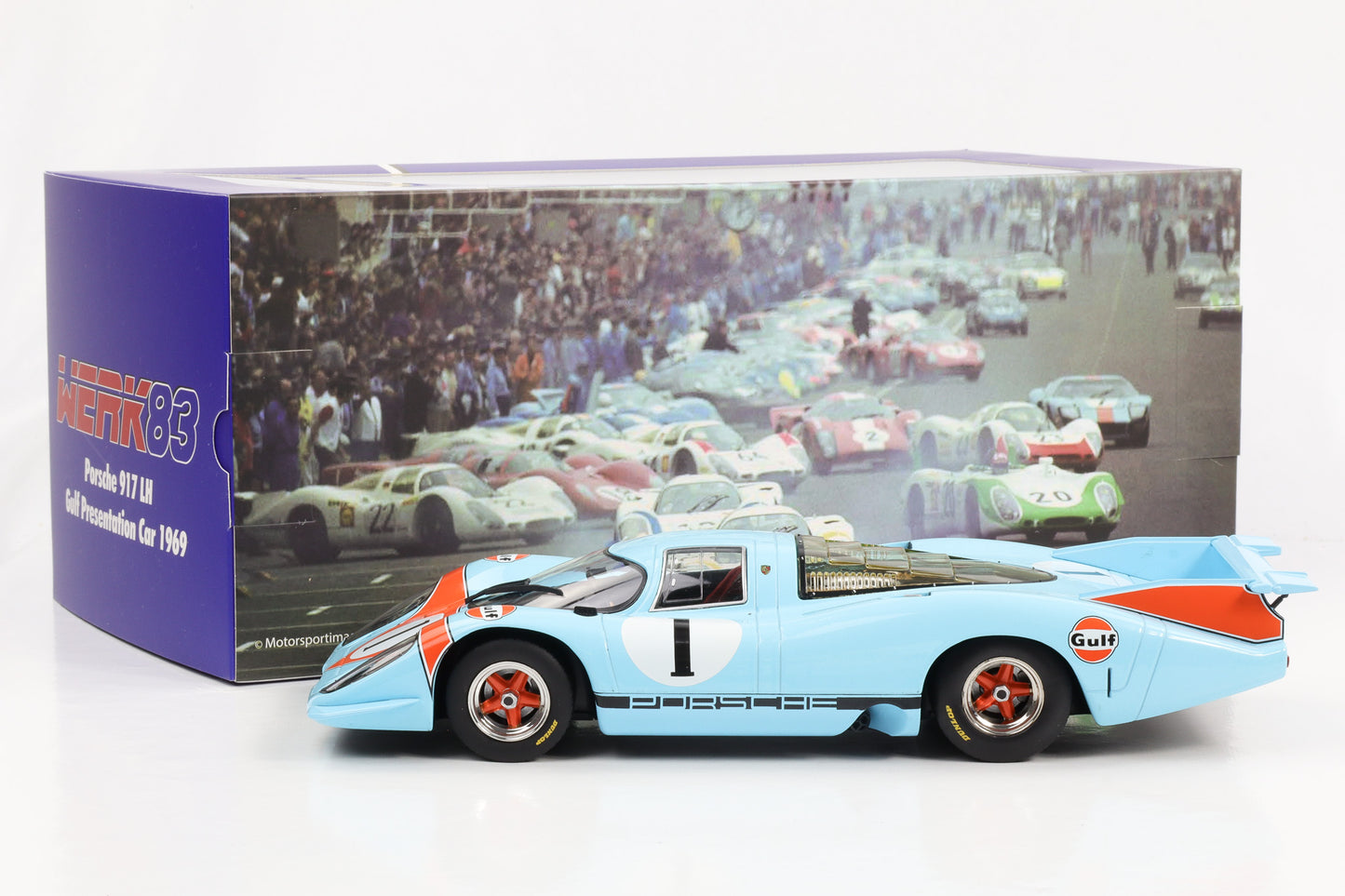 1:18 Porsche 917 LH Gulf #1 Presse Version 1969 WERK83 diecast