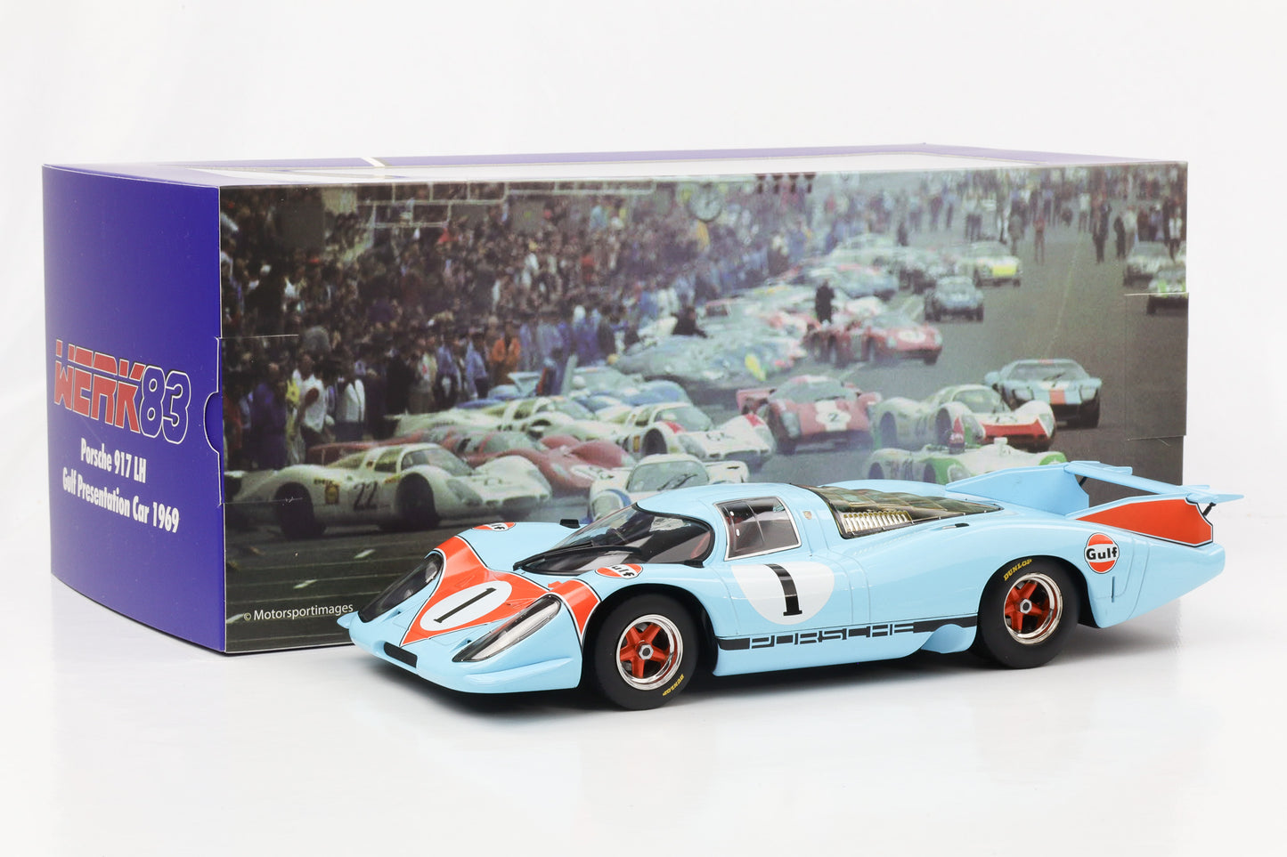 1:18 Porsche 917 LH Gulf #1 Presse Version 1969 WERK83 diecast