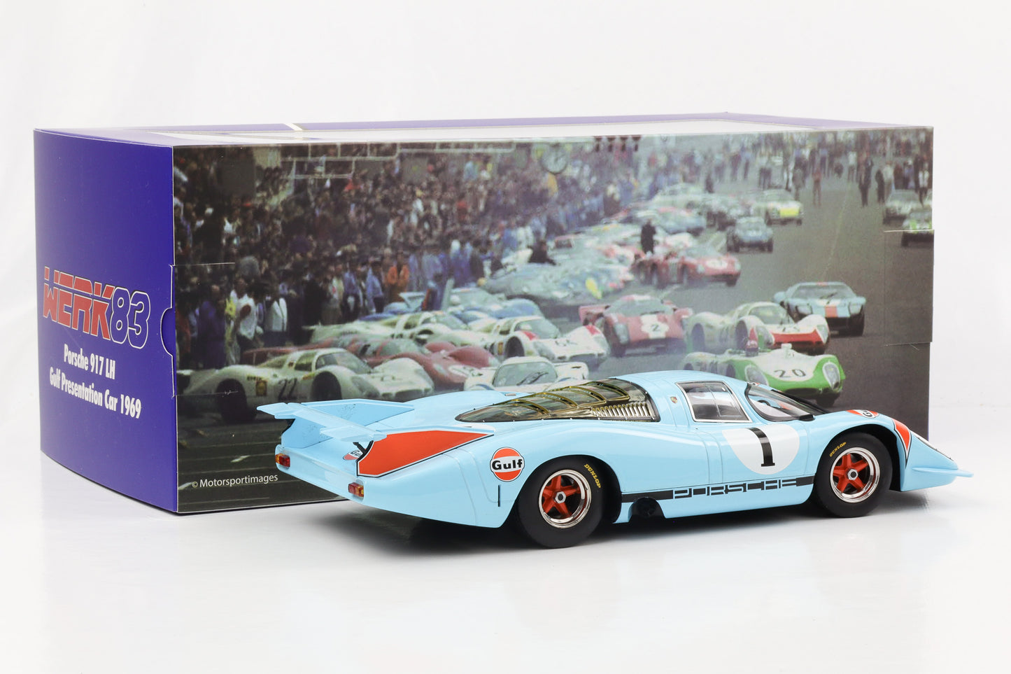 1:18 Porsche 917 LH Gulf #1 Presse Version 1969 WERK83 diecast