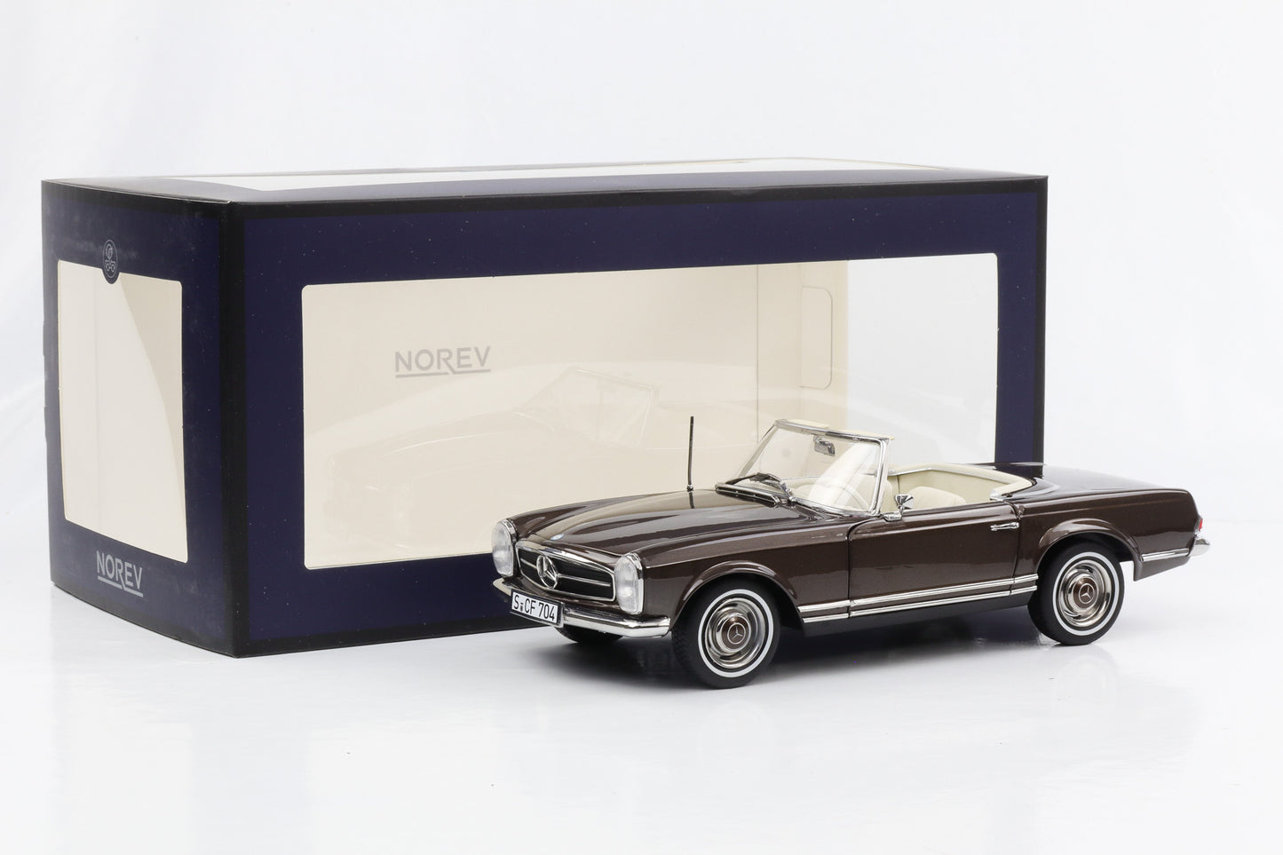 1:18 Mercedes-Benz 230 SL W113 Pagode 1963 bronce metallic Softtop Norev 183991