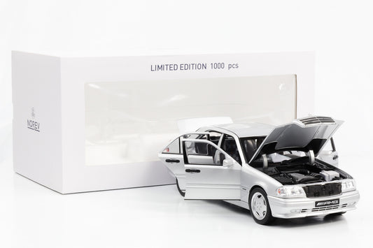 1:18 Mercedes-Benz C36 AMG W202 Limousine 1993 Silbermetallic Norev limited