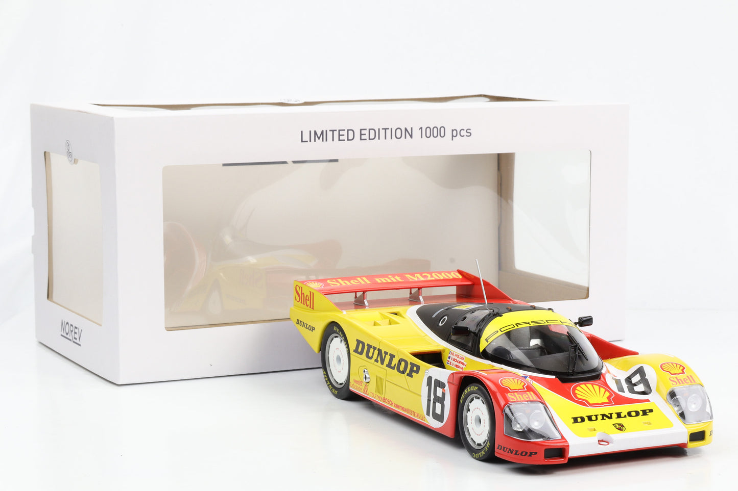 1:18 Porsche 962 C #18 24H le Mans 1988 Shell Wollek Schuppan Merwe Norev