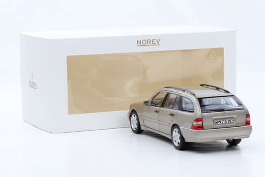 1:18 Norev Mercedes-Benz C Class T-Modell smokesilver Kombi S202 1997 183388