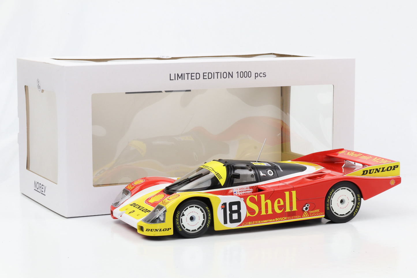 1:18 Porsche 962 C #18 24H le Mans 1988 Shell Wollek Schuppan Merwe Norev