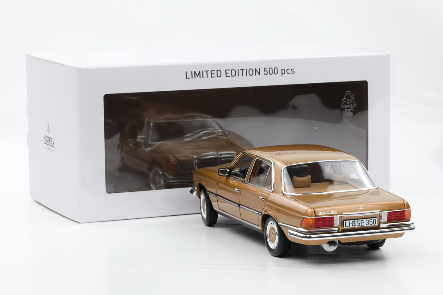1:18 Norev Mercedes-Benz 350 SE W116 1973 gold metallic limited 183970