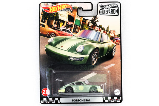 1:64 Hot Wheels Premium  Porsche 964 metallic-grün  Boulevard
