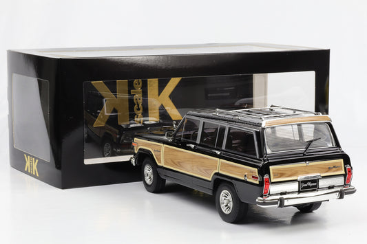 1:18 Jeep Grand Wagoneer Baujahr 1989 schwarz Holzoptik KK Scale diecast