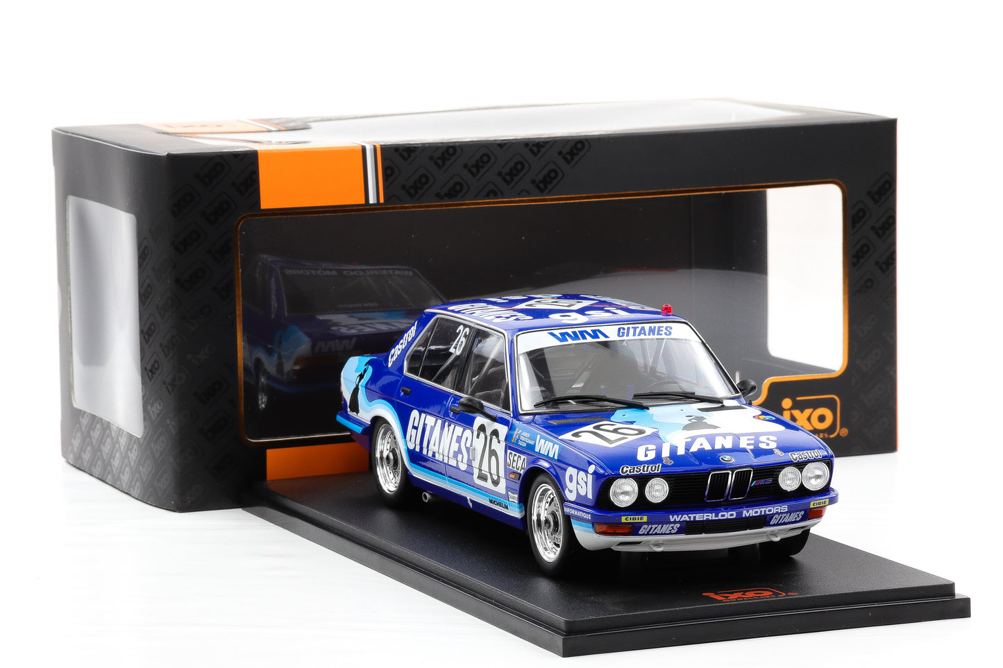 1:18 IXO BMW 528i E28 #26 Gitanes 24h Spa 1982 18RMC183A