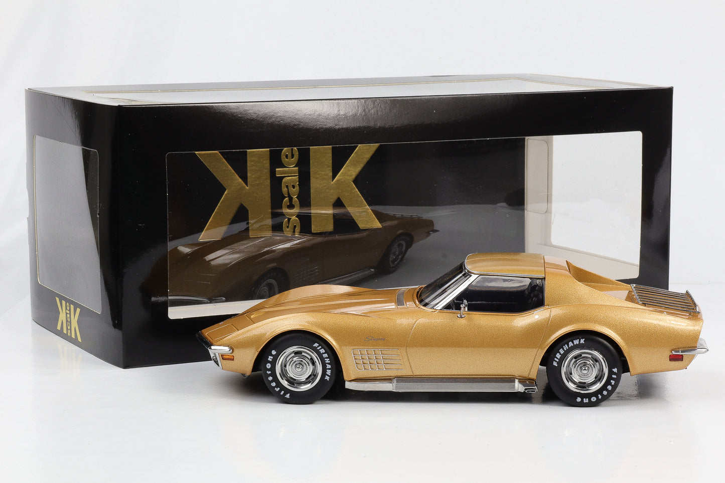 1:18 Chevrolet Corvette C3 Stingray Targa 1972 gold metallic KK-Scale