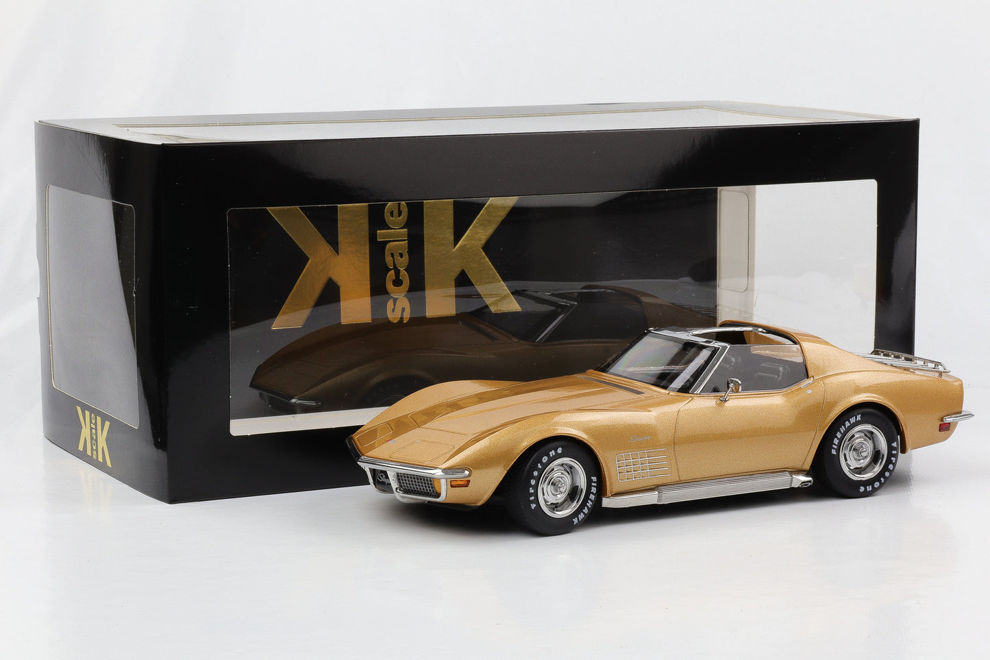 1:18 Chevrolet Corvette C3 Stingray Targa 1972 gold metallic KK-Scale