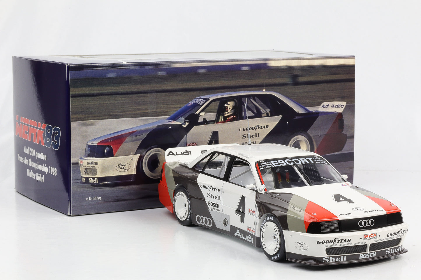1:18 Audi 200 Quattro #4 Winner St. Petersburg Trans-Am 1988 W. Röhrl Werk83