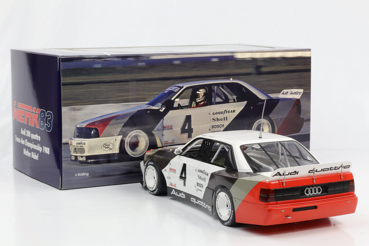 1:18 Audi 200 Quattro #4 Winner St. Petersburg Trans-Am 1988 W. Röhrl Werk83