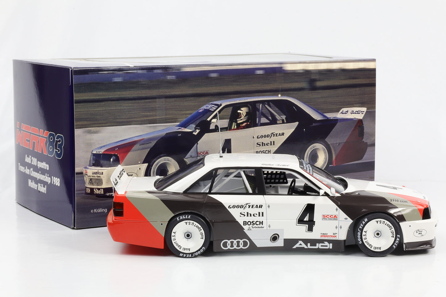1:18 Audi 200 Quattro #4 Winner St. Petersburg Trans-Am 1988 W. Röhrl Werk83
