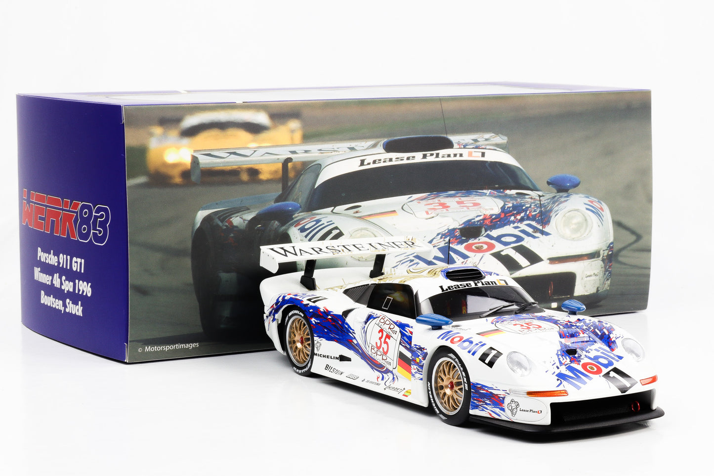 1:18 Werk83 Porsche 911 GT1 #35 Boutsen, Stuck Winner 4h Spa 1996