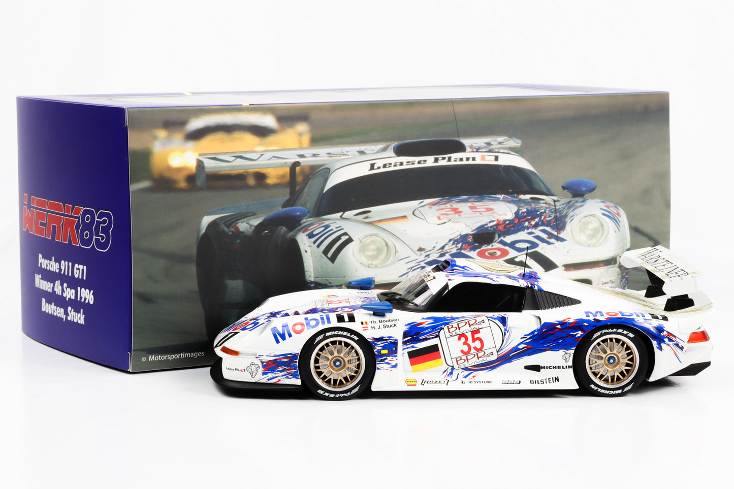 1:18 Werk83 Porsche 911 GT1 #35 Boutsen, Stuck Winner 4h Spa 1996