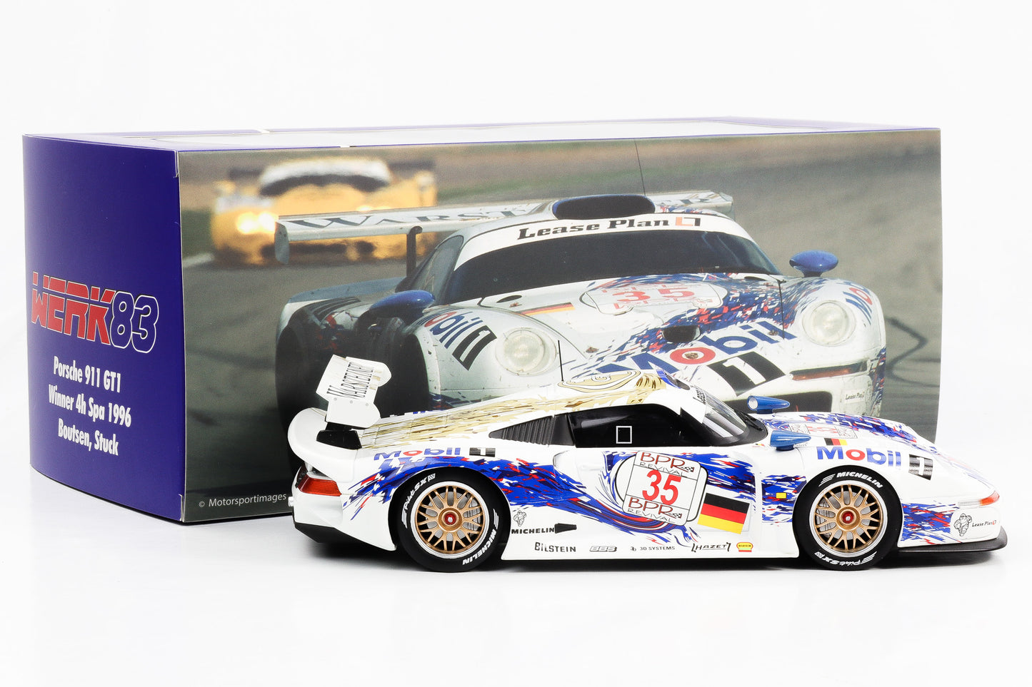 1:18 Werk83 Porsche 911 GT1 #35 Boutsen, Stuck Winner 4h Spa 1996