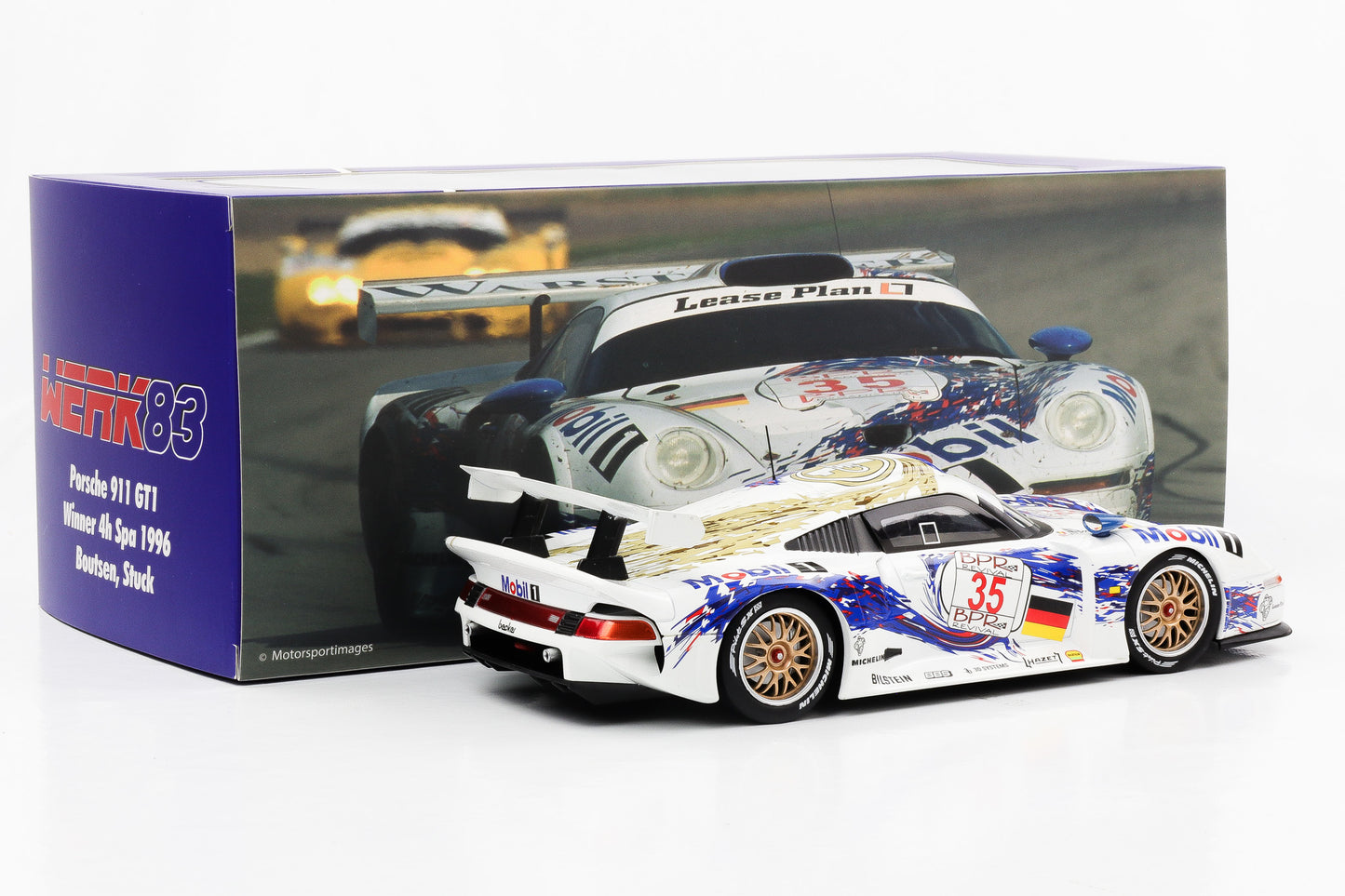 1:18 Werk83 Porsche 911 GT1 #35 Boutsen, Stuck Winner 4h Spa 1996
