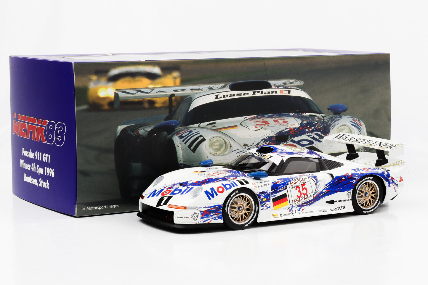 1:18 Werk83 Porsche 911 GT1 #35 Boutsen, Stuck Winner 4h Spa 1996