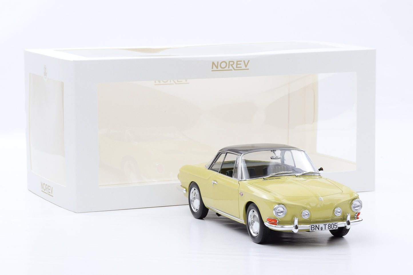 1:18 Norev VW Volkswagen Karmann Ghia 1500 Typ 34 1961 manila yellow limited