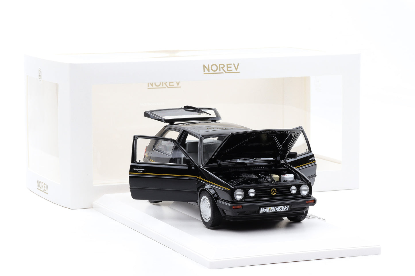 1:18 Norev VW Volkswagen Golf II 2 Plus Ultra Schweiz 1990 black limited 300 pcs.
