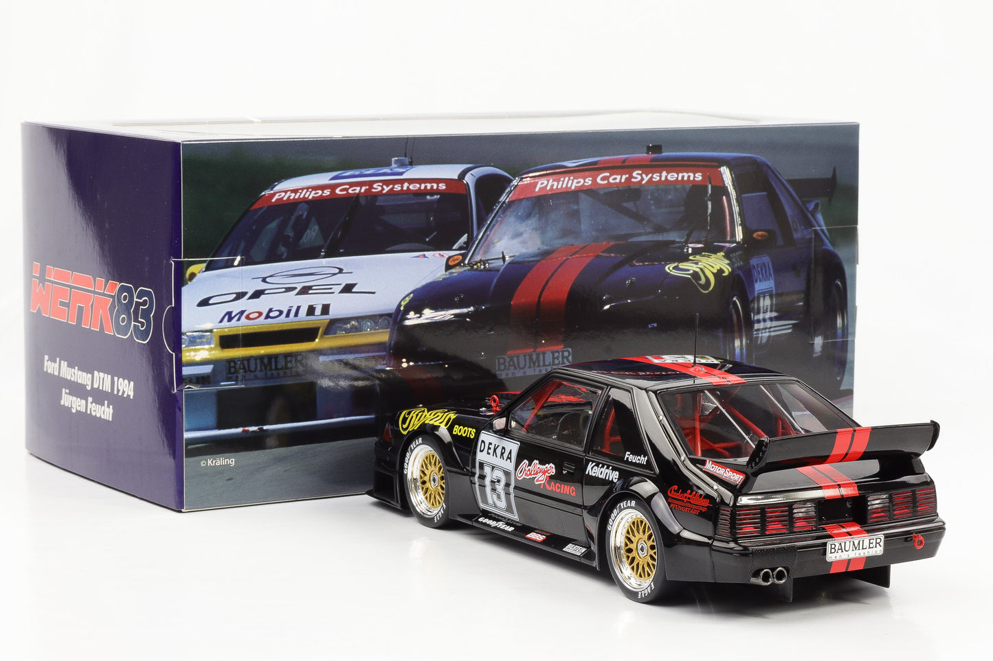 1:18 Ford Mustang GT 5.0 #13 Buffalo Boots DTM Feucht 1994 Werk83 diecast
