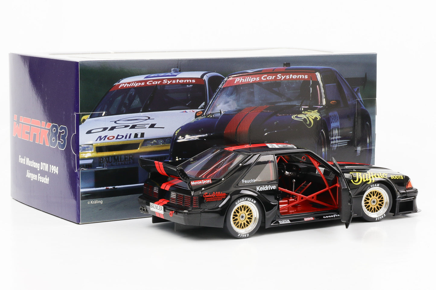 1:18 Ford Mustang GT 5.0 #13 Buffalo Boots DTM Feucht 1994 Werk83 diecast