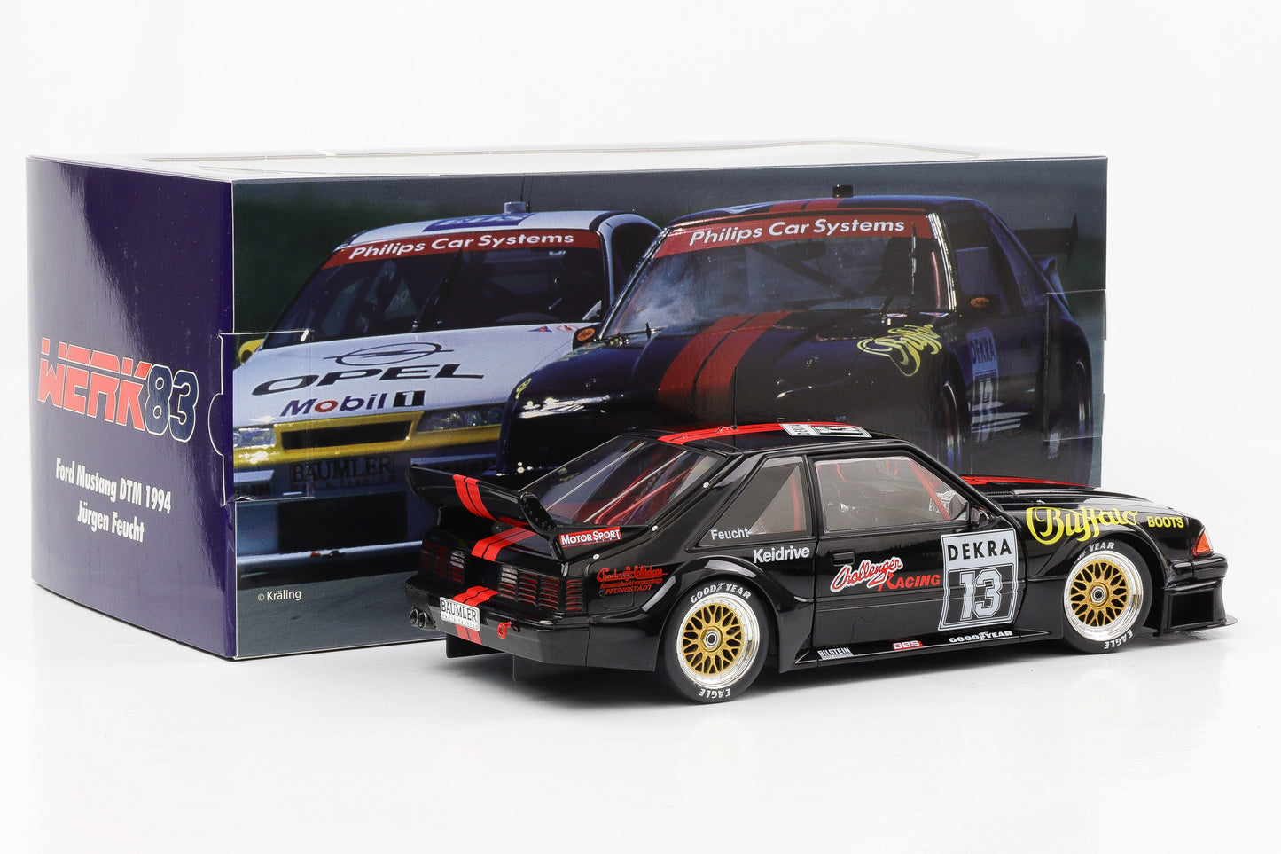 1:18 Ford Mustang GT 5.0 #13 Buffalo Boots DTM Feucht 1994 Werk83 diecast