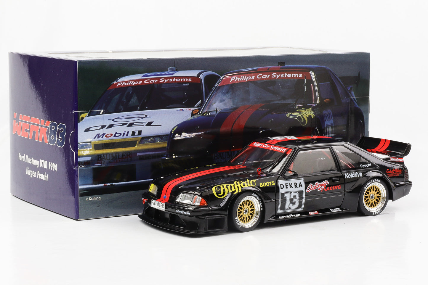 1:18 Ford Mustang GT 5.0 #13 Buffalo Boots DTM Feucht 1994 Werk83 diecast