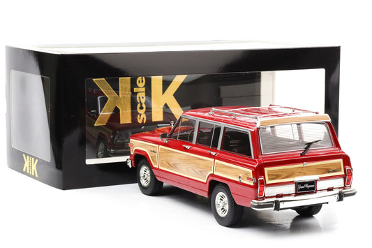 1:18 KK-Scale Jeep Grand Wagoneer 1989 rot Holzoptik diecast