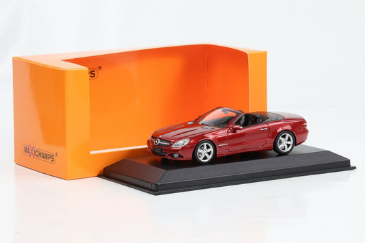 1:43 Minichamps Mercedes-Benz SL-Klasse R230 2008 metallic-rot Maxichamps