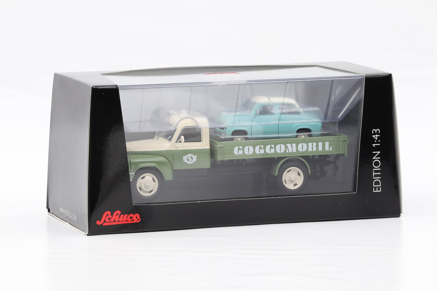 1:43 Schuco Hanomag L28 LKW Goggomobil Service 450293800