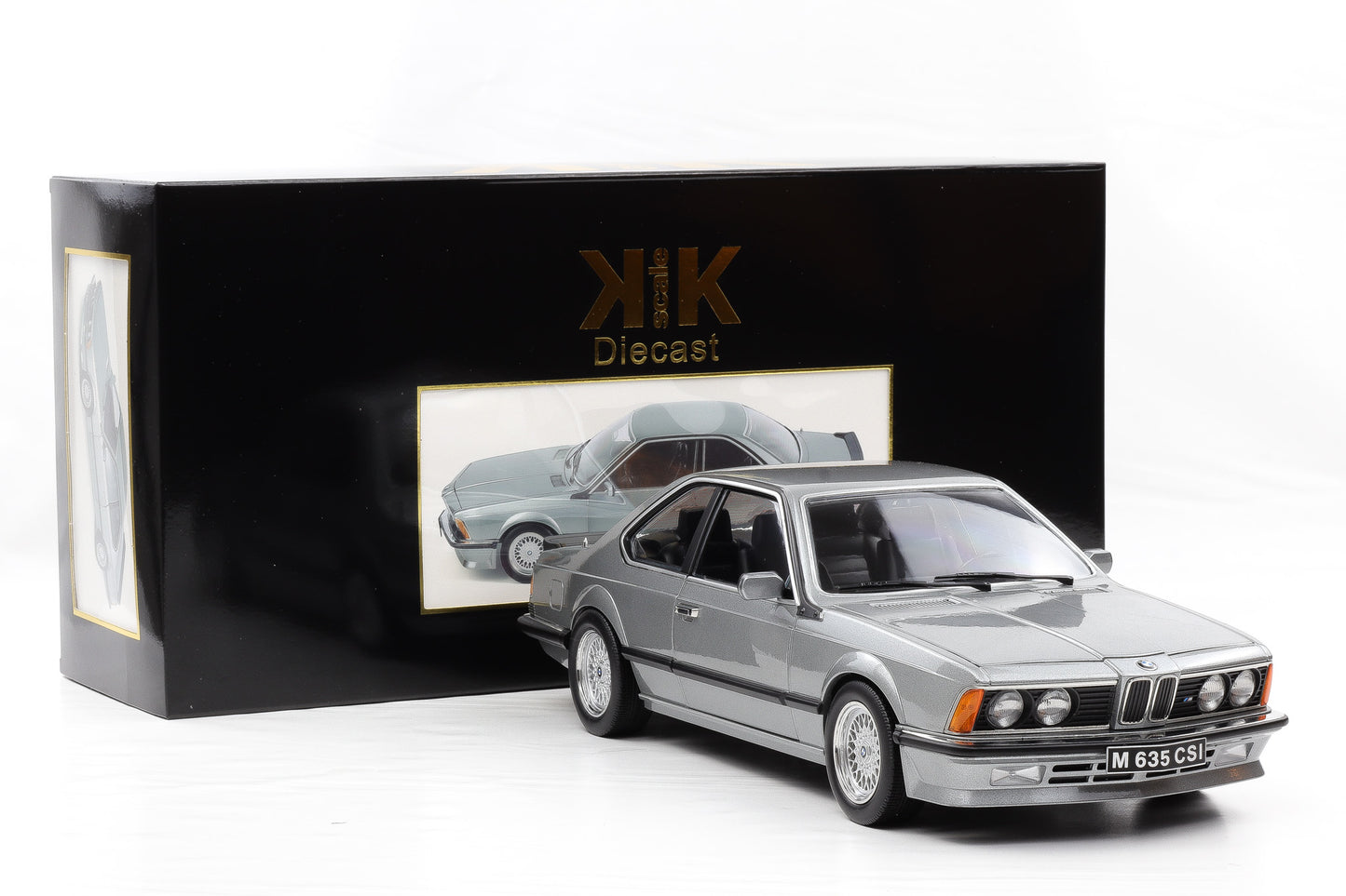 1:12 KK-Scale BMW M635 CSI 1987 grau metallic / BBS Felgen / opening parts