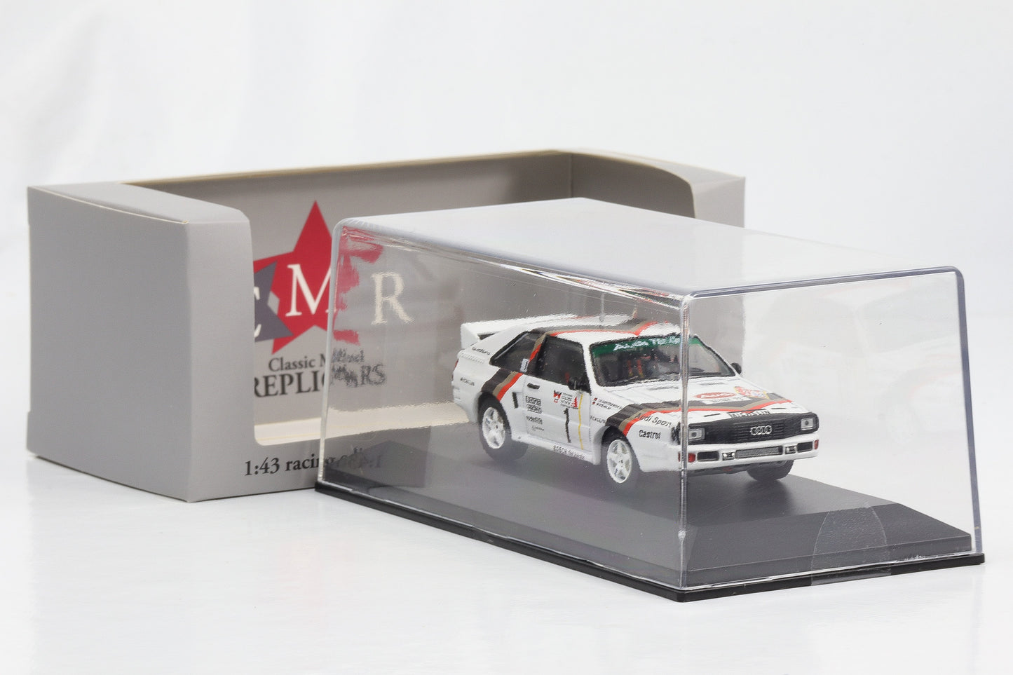1:43 Audi Sport Quattro #1 3 Städte Rallye 1984 Röhrl Geistdörfer CMR