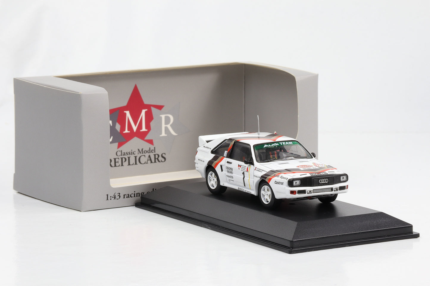 1:43 Audi Sport Quattro #1 3 Städte Rallye 1984 Röhrl Geistdörfer CMR