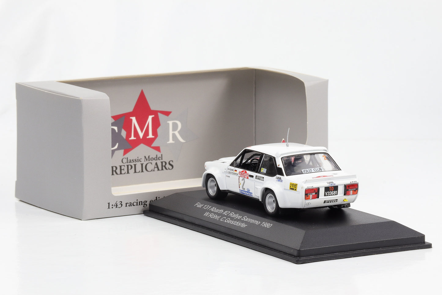 1:43 Fiat 131 Abarth #2 Rallye Sanremo 1980 Röhrl, Geistdörfer CMR