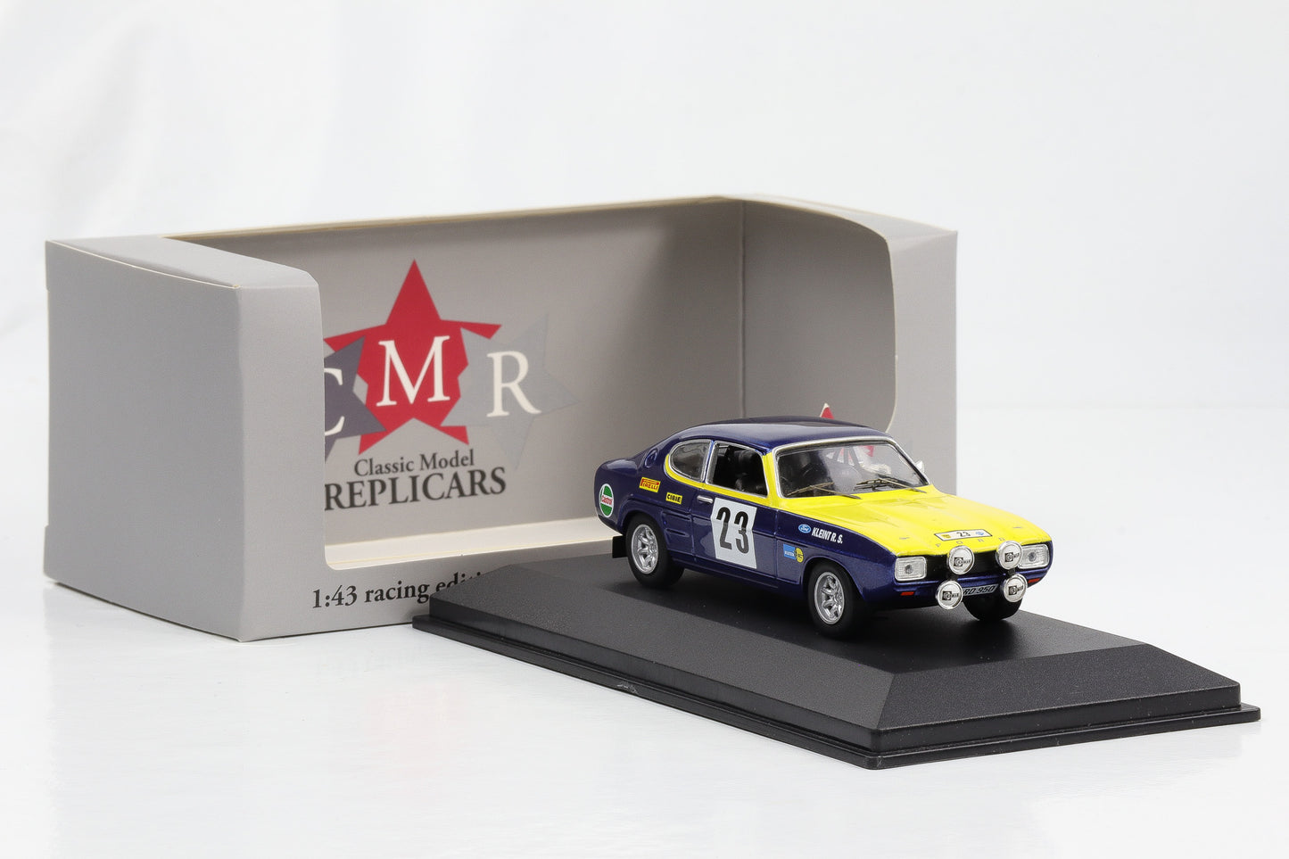 1:43 Ford Capri #23 Olympia Rallye 1972 Röhrl Rothfuß CMR