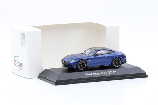 1:43 iScale Mercedes-Benz AMG GT43 C192 Coupe 2023 matt bluemetallic diecast