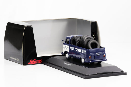 1:43 VW T1 Metzeler dunkelblau-weiss Schuco diecast 450260600