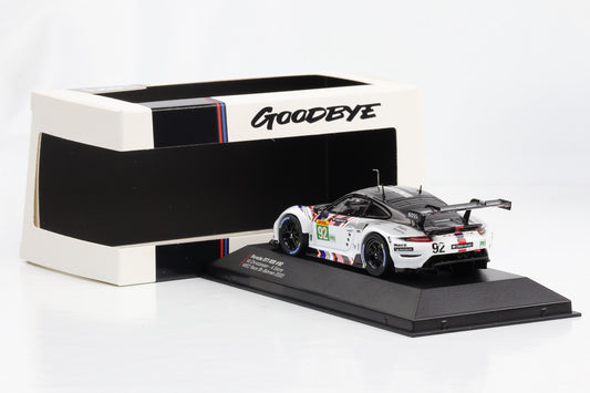 1:43 Porsche 911 RSR-19 Goodbye #92 Last Race WEC 2022 Estre Christensen Ixo