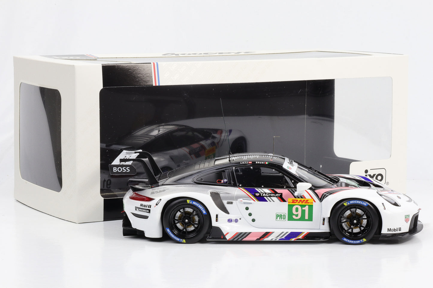 1:18 Porsche 911 RSR-19 Goodbye #91 Last Race WEC 2022 Bruni, Lietz Ixo
